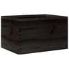 vidaXL Houten kist met handvatten 40x30x23 cm massief grenenhout zwart