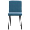 vidaXL Eetkamerstoelen 4 st fluweel blauw