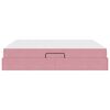 vidaXL Opbergbed met matras met matras Roze 180 x 200 cm Fluweel