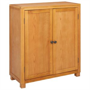 vidaXL Kast met opslag Bruin 80 x 35 x 95 cm Massief Eikenhout