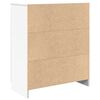 vidaXL Dressoir met lade 71x35x84 cm spaanplaat wit