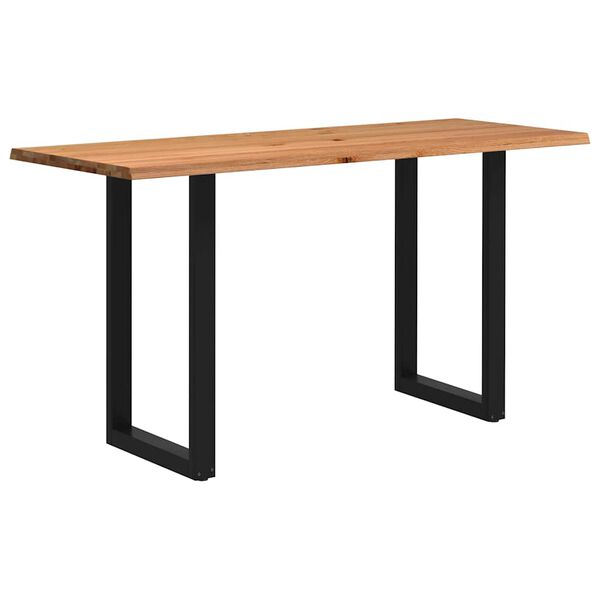 vidaXL Bartafel rechthoekig boomrand 200x80x112 cm massief eikenhout