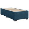 vidaXL Boxspring met matras fluweel blauw 90x200 cm