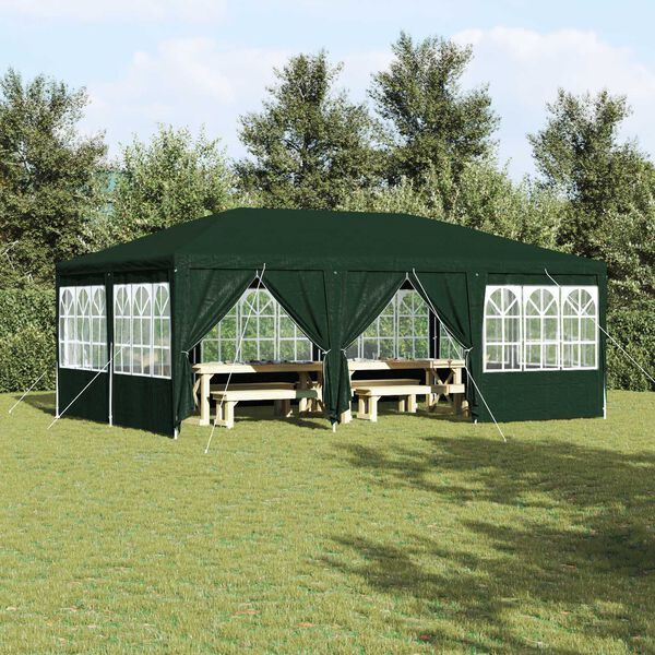 vidaXL Partytent Groen 600 x 400 x 266 cm Polyetheen