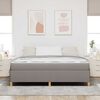 vidaXL Bedframe met matras Taupe 180 x 200 cm Stof