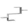vidaXL Wandschap 104x15x49 cm bewerkt hout betongrijs