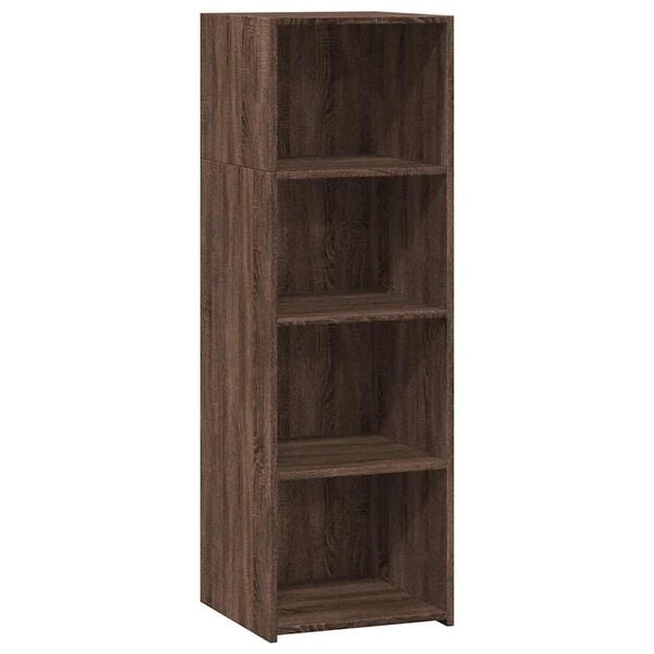 vidaXL Hoge kast 40x41x124 cm bewerkt hout bruin eikenkleur