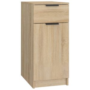 vidaXL Bureaukast 33,5x50x75 cm bewerkt hout sonoma eikenkleurig