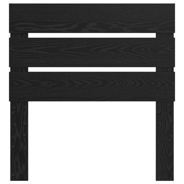 vidaXL Hoofdbord Zwart Eiken 100 cm Bewerkt hout