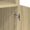 vidaXL Opbergkast 80x42,5x225 cm bewerkt hout sonoma eikenkleurig