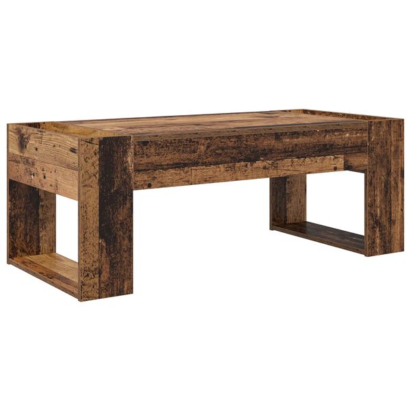 vidaXL Salontafel Oudhout 110 x 50 x 41 cm Bewerkt hout