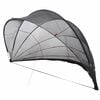 vidaXL Pooldome 592 x 590 x 275 cm 185T polyester met PU-coating Zwart