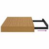 vidaXL Wandplank met opslag 2 pcs Beige 40 x 23,5 x 4 cm Bewerkt hout