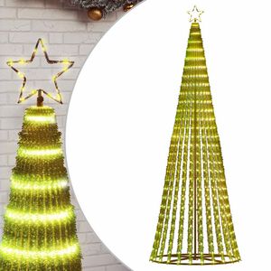 vidaXL LED-kerstboom 475 LEDs warm wit 247 cm