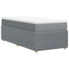 vidaXL Boxspring met matras stof lichtgrijs 90x190 cm