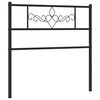 vidaXL Vervangend hoofdbord 75 cm metaal zwart