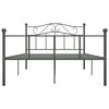vidaXL Bedframe metaal grijs 160x200 cm