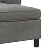 vidaXL Chaise Lounge met kussen Donkergrijs 91 x 157 x 91 cm Fluweel
