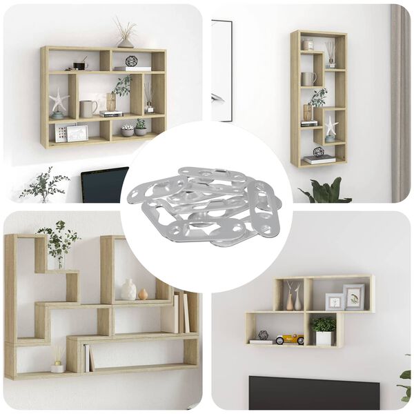 vidaXL Sleufhanger 12 pcs Zilver 45 x 16 x 3.5 mm IJzer