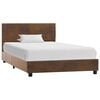 vidaXL Bedframe kunstsu&egrave;de bruin 90x200 cm