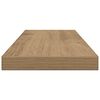 vidaXL Wandschappen 4 st 60x20x1,5 cm bewerkt hout artisanaal eiken