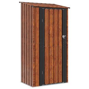 vidaXL Tuinhuisjes Bruin 103 x 74 x 200 cm Metaal