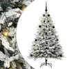 vidaXL Artificial Pre-lit Kerstboom met Ballenset Groen 150 cm