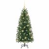 vidaXL Kunstkerstboom met 150 LED met standaard Groen 120 cm PE en PVC