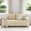 vidaXL Loveseat Bank Cr&egrave;me 180x77x82 cm Stof
