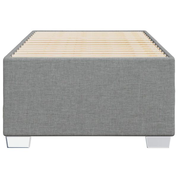 vidaXL Bedframe zonder matras 80x200 cm stof lichtgrijs