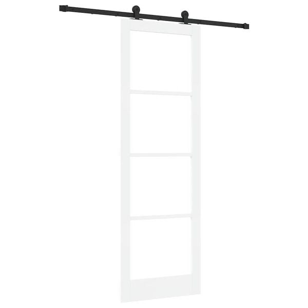 vidaXL Schuifdeur ORKDAL Wit en zwart 78 x 232 cm
