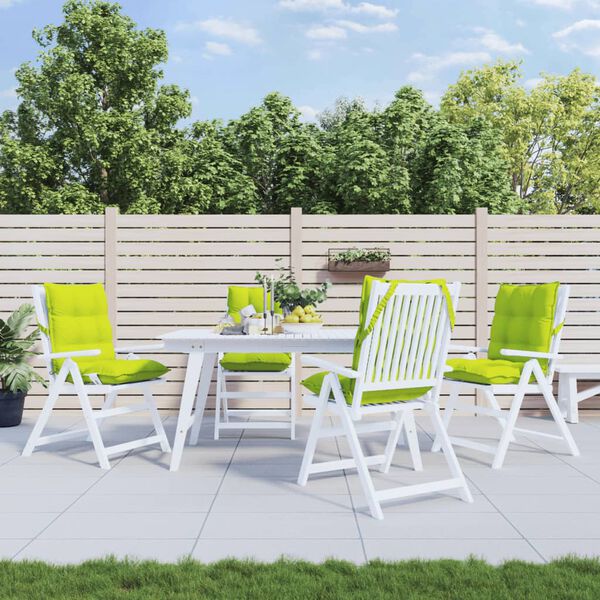 vidaXL Stoelkussens 4 st lage rug oxford stof felgroen