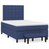 vidaXL Boxspring met matras stof blauw 120x190 cm