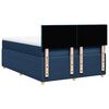 vidaXL Boxspring met matras stof blauw 140x200 cm