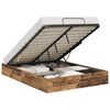 vidaXL Ottoman Bedframe Oudhout 203 x 150 x 25 cm Geconstrueerd hout