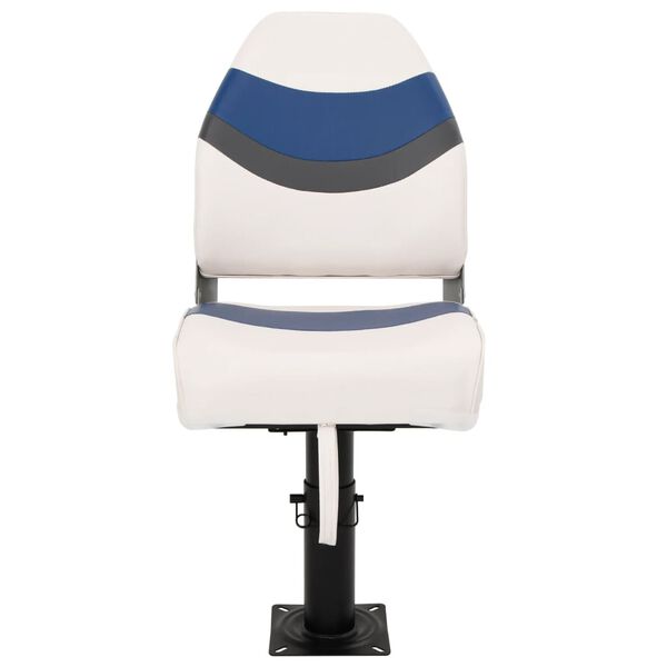 vidaXL 2-delige Bootstoelenset met hoge rugleuning inklapbaar