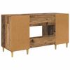 vidaXL Bureau met plank Oud Hout 140 x 50 x 75 cm Bewerkt hout