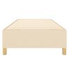 vidaXL Boxspring bed 100x200 cm stof cr&egrave;mekleurig
