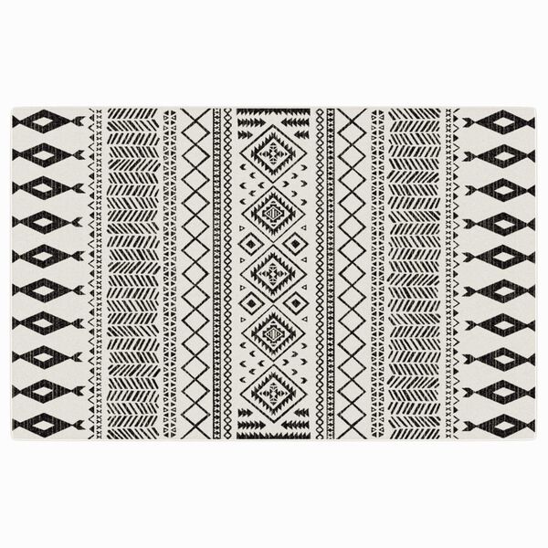 VidaXL Vloerkleed voor binnen buiten laagpolig 190x300 cm meerkleurig