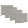 vidaXL Zitkussens 4 pcs Lichtgrijs 47 x 36 x 2 cm Polyester