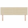 vidaXL Hoofdbord met hoofdeinde Cr&egrave;me 160 cm Nep Leer