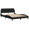 vidaXL Bedframe zonder matras "Hvar" 120x200 cm stof zwart