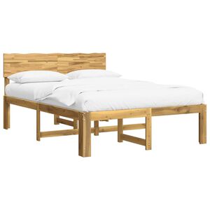 vidaXL Tweepersoonsbed met hoofdeinde ROSTOCK Wit 150 x 200 cm