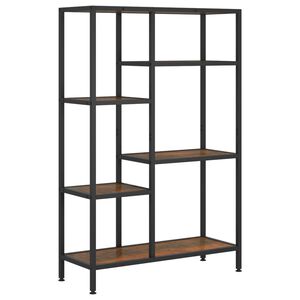 vidaXL Boekenkast 80x30x120 cm staal en bewerkt hout