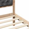 vidaXL Bedframe Donkergrijs 135 x 190 cm Massief grenenhout