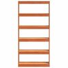 vidaXL Boekenkast Wasbruin 80 x 30 x 167,5 cm Massief grenenhout