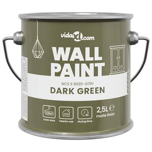 vidaXL Muurverf Groen 2,5 L Wandprint