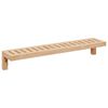 vidaXL Wandhangrek Naturel 62 x 10 x 12,5 cm Massief Notenhout