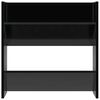 vidaXL Wandschoenenkasten 4 st 60x18x60 cm hout hoogglans zwart