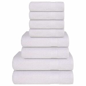 vidaXL 8-delige Handdoekenset FROGN 360 g/m&sup2; wit